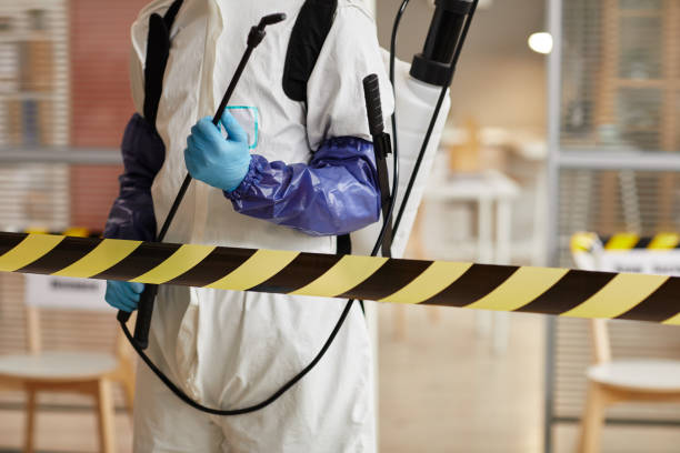 Professional Biohazard technician working in New Munich, MN